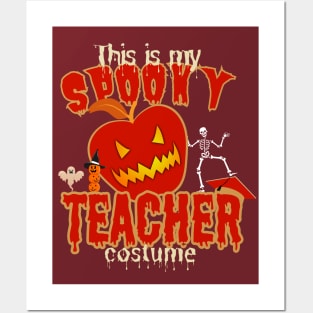 This is my Spooky Teacher-Halloween Posters and Art